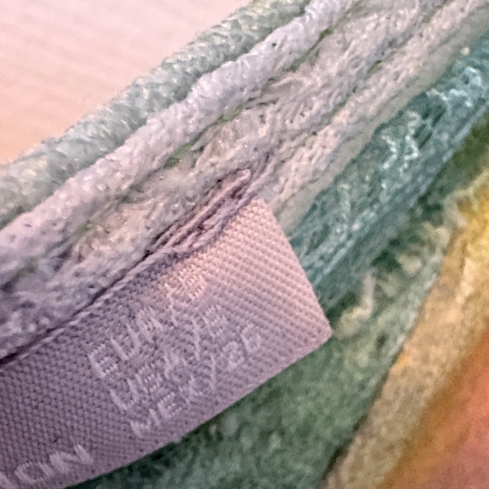Slip Midi Dress in Green and Blue Tonal Stripe - Picture 3 of 8